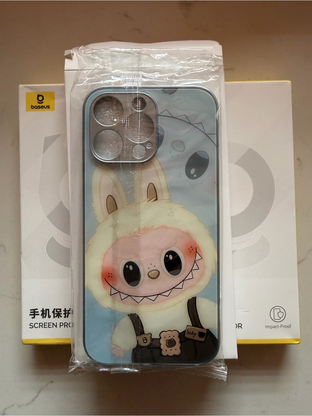 Labubu Protective Phone Case with 2box screen protector
